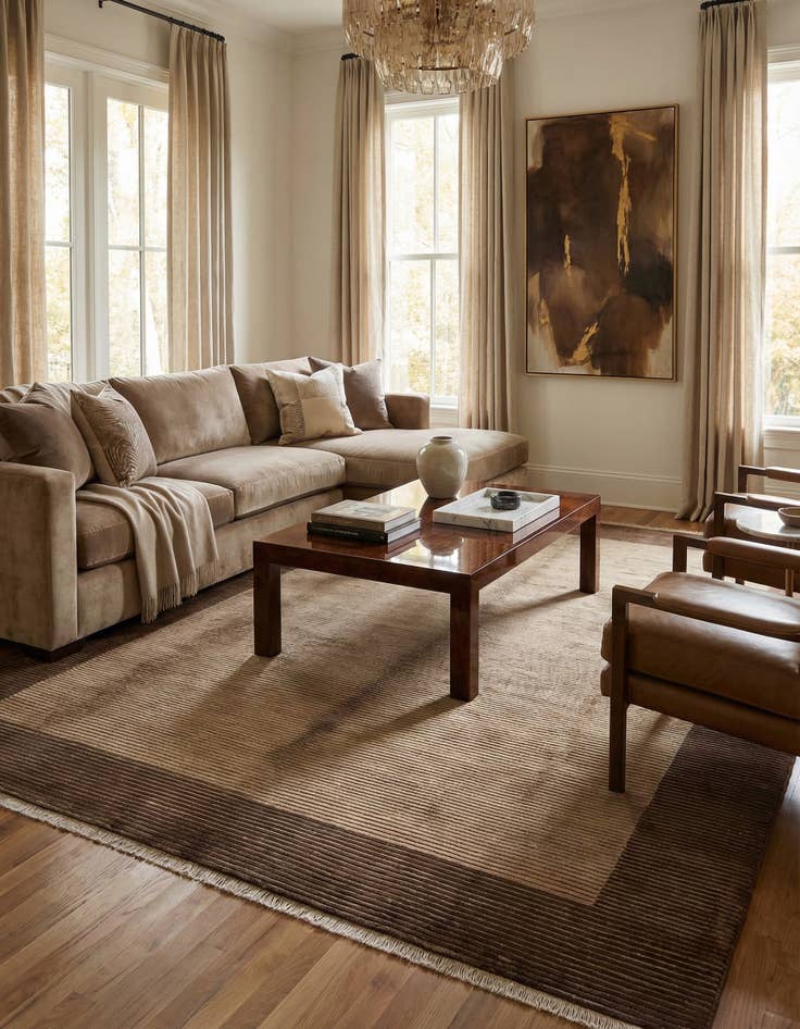 Detail image of 8' x 11' 8  Hand Knotted Darya Wool Rug