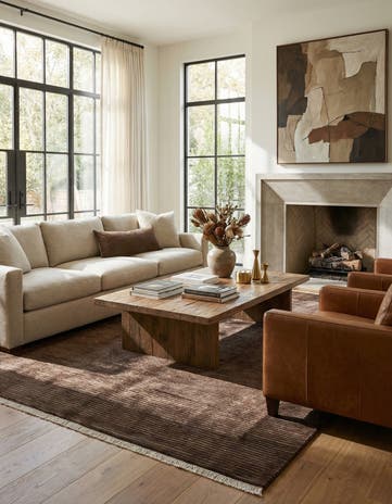 5' 5 x 8' Hand Knotted Darya Wool Rug