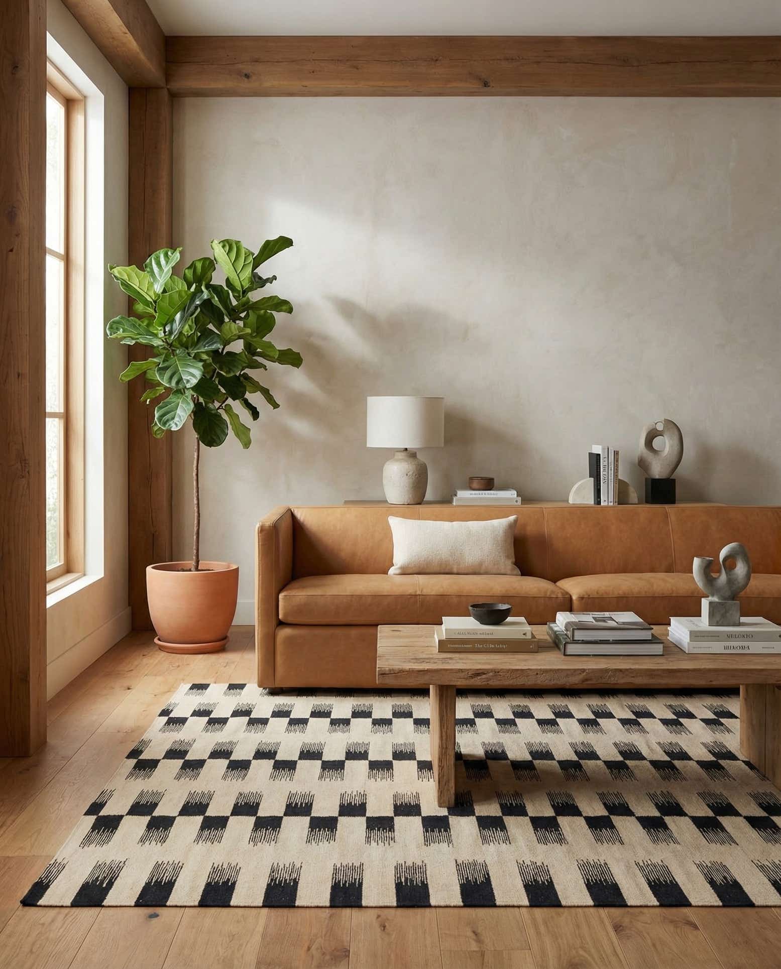 5' 5 x 7' 9 Hand Woven Kilim Modern Wool Rug