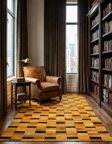 5' x 7' 11 Cowhide - Patchwork Rug
