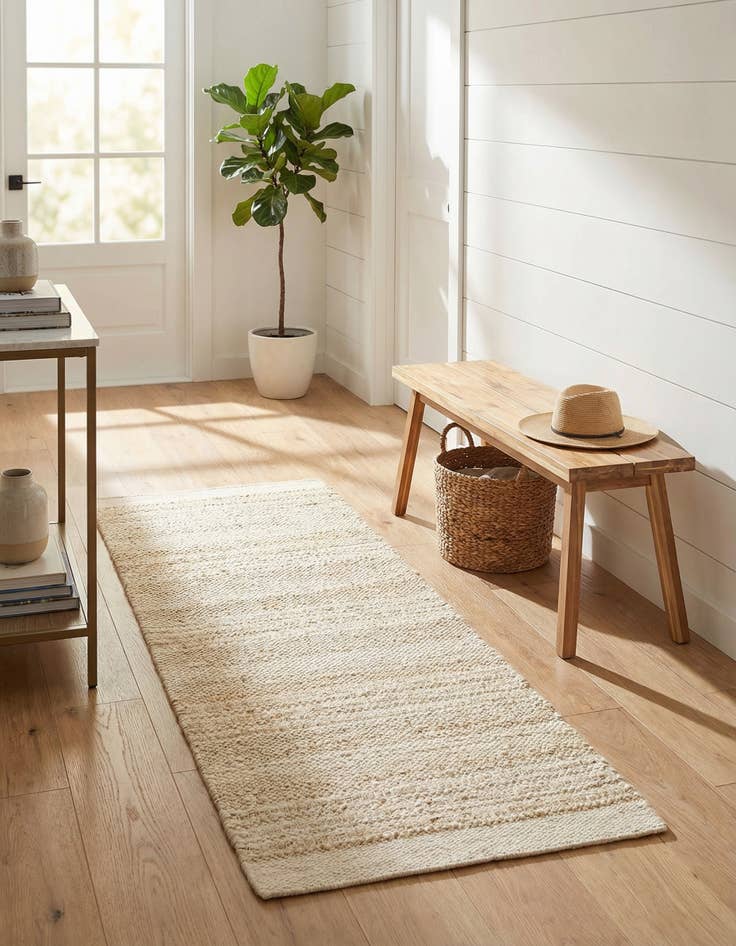 Detail image of 2' x 5' 1  Hand Woven Lariat Runner Rug