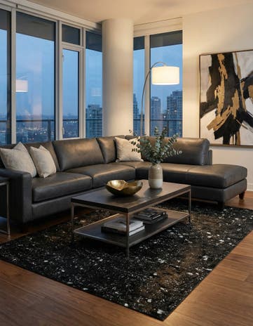 4' 11 x 7' 11 Cowhide - Patchwork Rug