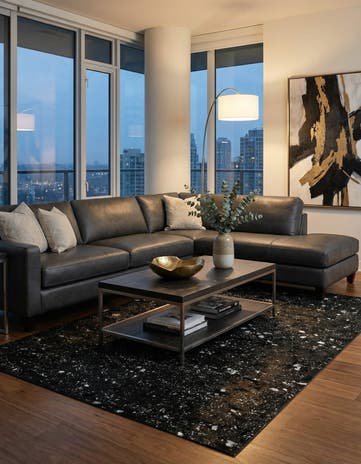 4' 11 x 7' 11 Cowhide - Patchwork Rug