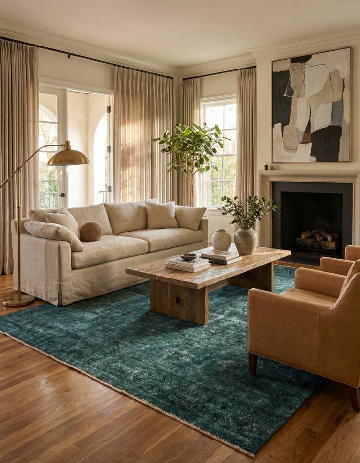 Detail image of 9' 8 x 10' 10  Hand Knotted Ultra Vintage Persian Wool Square Rug