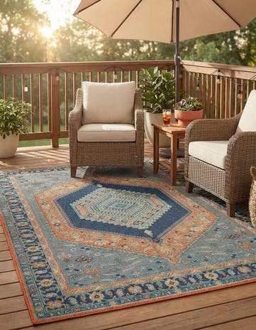 6' x 9' Easy-Clean Baja Indoor / Outdoor Rug