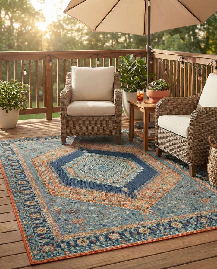 6' x 9' Easy-Clean Baja Indoor / Outdoor Rug
