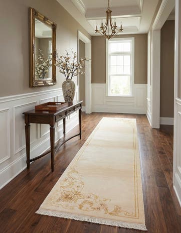 2' 9 x 9' 7 Hand Knotted Darya Wool Runner Rug