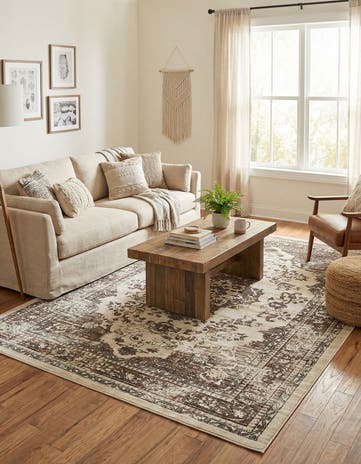 Beige Dahlia Rug