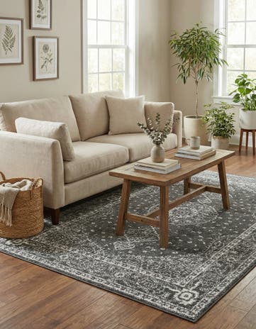 Dark Gray Dover Rug