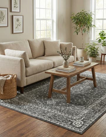Dark Gray Dover Rug