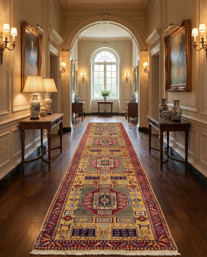 2' 9 x 19' Yazd Wool Runner Rug