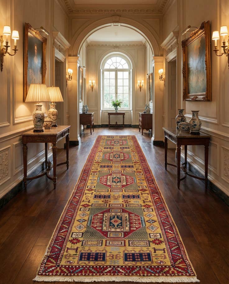 Detail image of 2' 9 x 19' Yazd Wool Runner Rug