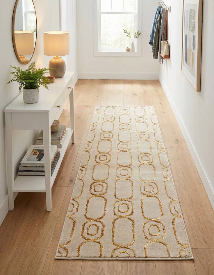 Detail image of  2' x 5' Vogue Geo Runner Rug