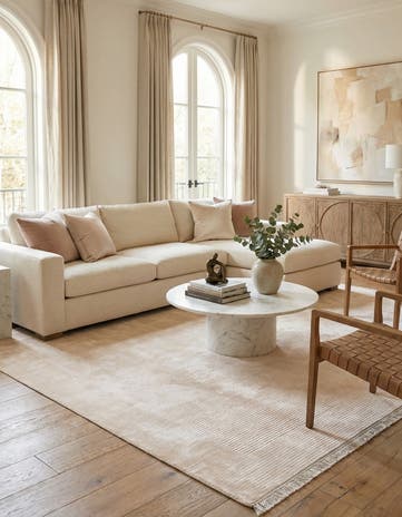6' 5 x 9' 11 Hand Knotted Darya Wool Rug
