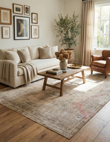 7' 11 x 10' 9 Hand Knotted Ultra Vintage Persian Wool Rug
