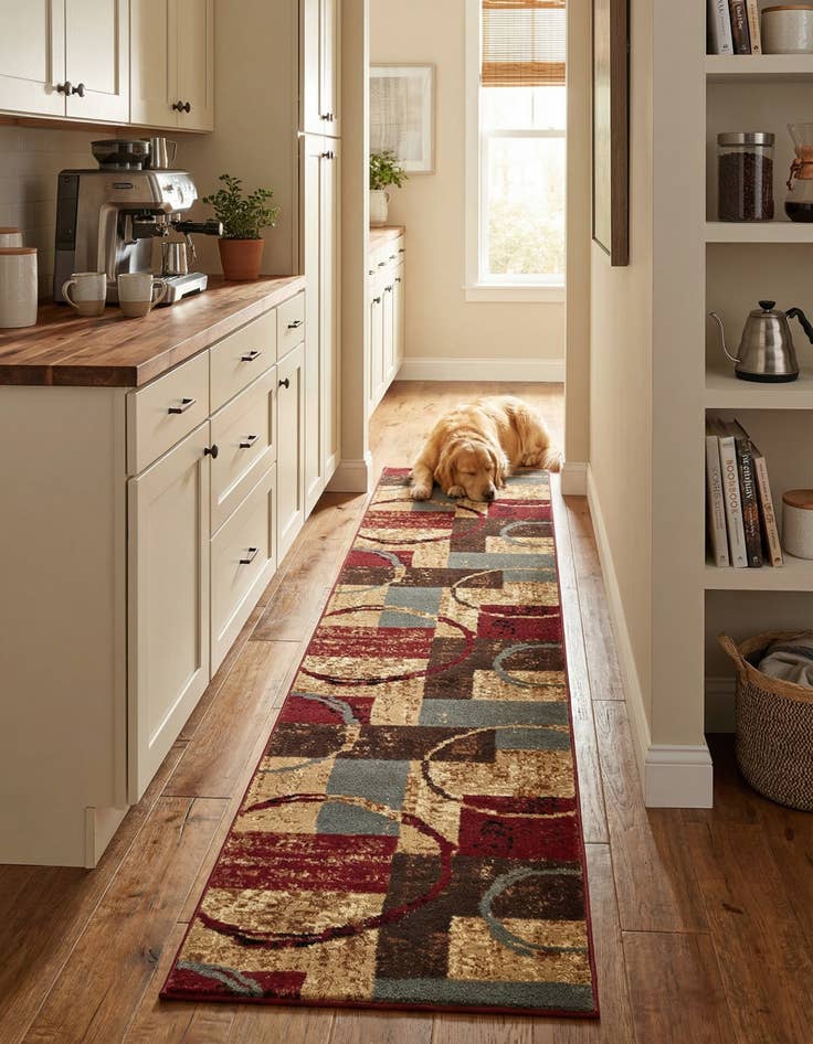 Detail image of 2' 2 x 10' Coffee Shop Runner Rug
