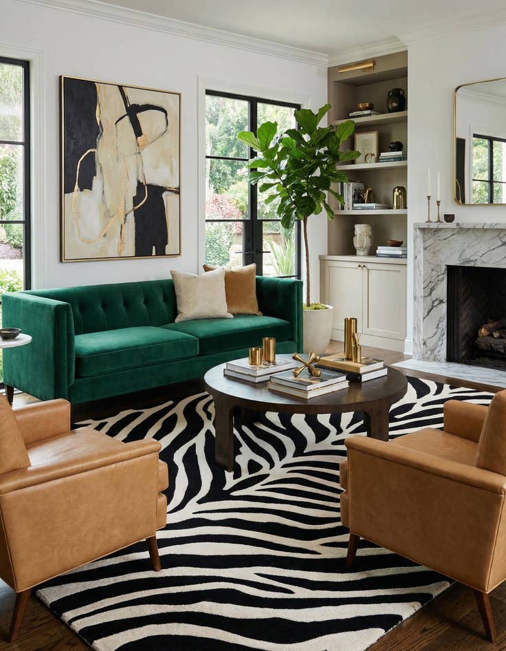 Detail image of  7' 10 x 10' Hand Tufted Safari Wool Rug