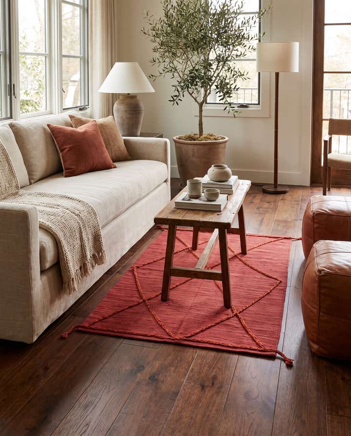 3' 6 x 4' 11 Hand Woven Kilim Modern Wool Rug