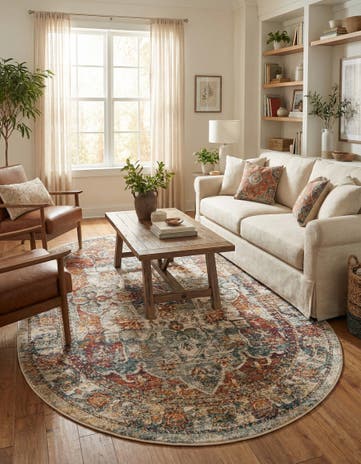 Ivory Isabella Oval Rug