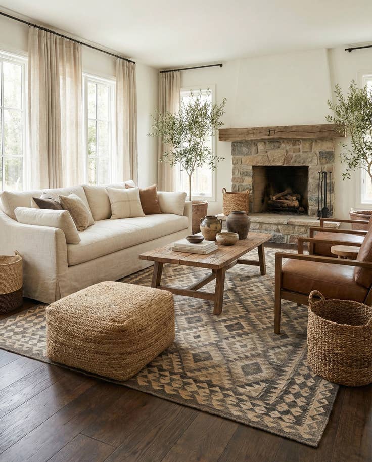 Detail image of 6' 10 x 10' 3 Hand Woven Kilim Maymana Wool Rug