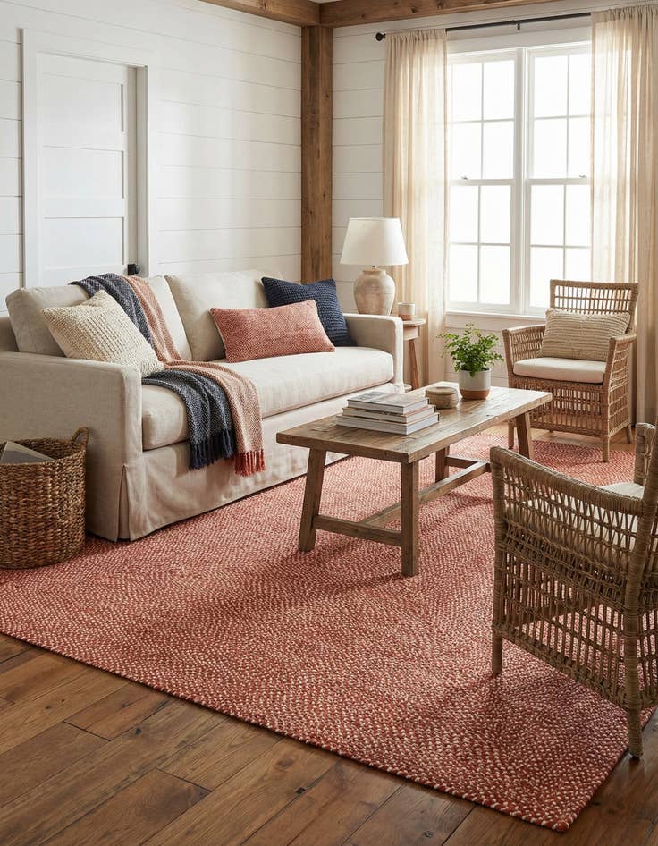 Detail image of  9' x 12'  Hand Tweed Braided Jute Rug