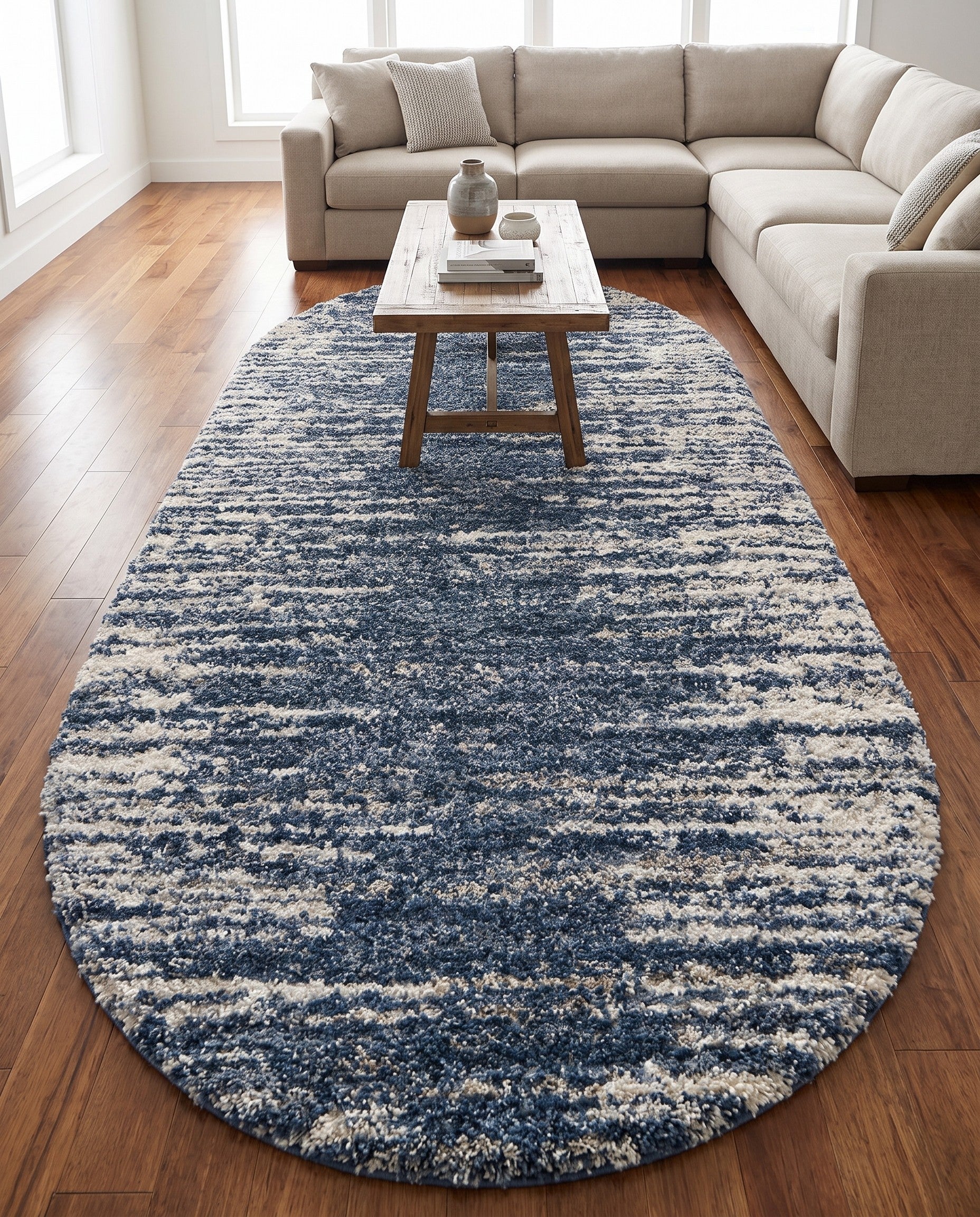 7' x 10' Serenity Shag Oval Rug
