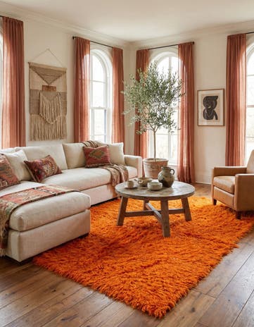 5' 2 x 7' 6 Hand Knotted Moroccan Wool Rug
