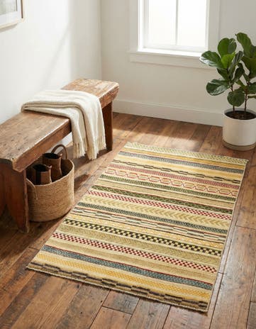 2' 9 x 3' 11 Hand Knotted Modern Ziegler Rug