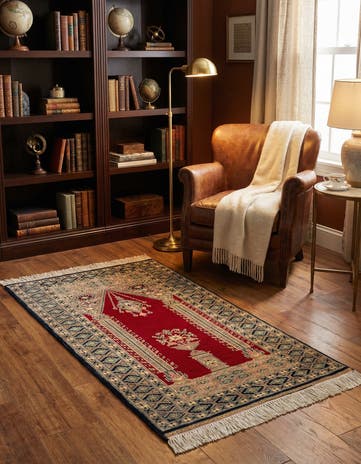 2' 8 x 4' 4 Hand Knotted Bokhara Wool Rug