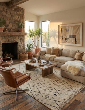9' 11 x 14' 10 Hand Knotted Moroccan Wool Rug
