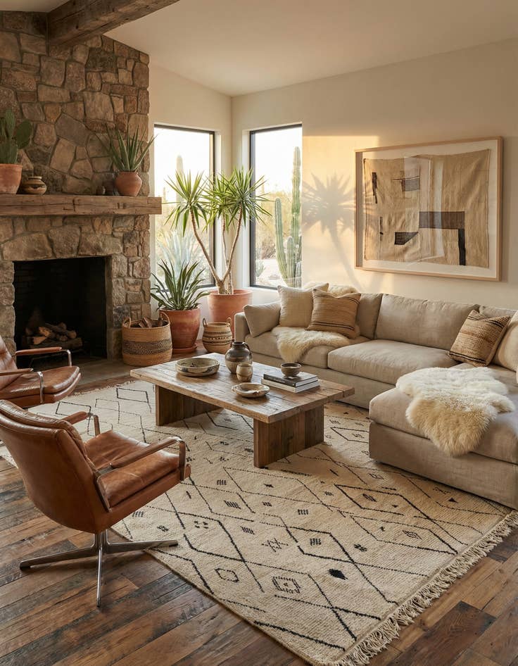 Detail image of  9' 11 x 14' 10  Hand Knotted Moroccan Wool Rug