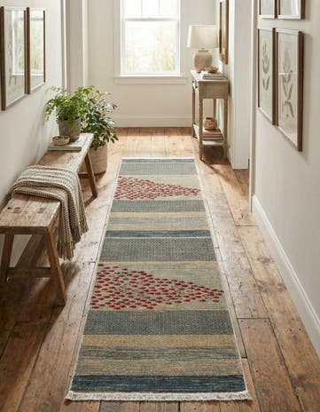 2' 7 x 10' Kashkuli Gabbeh Runner Rug