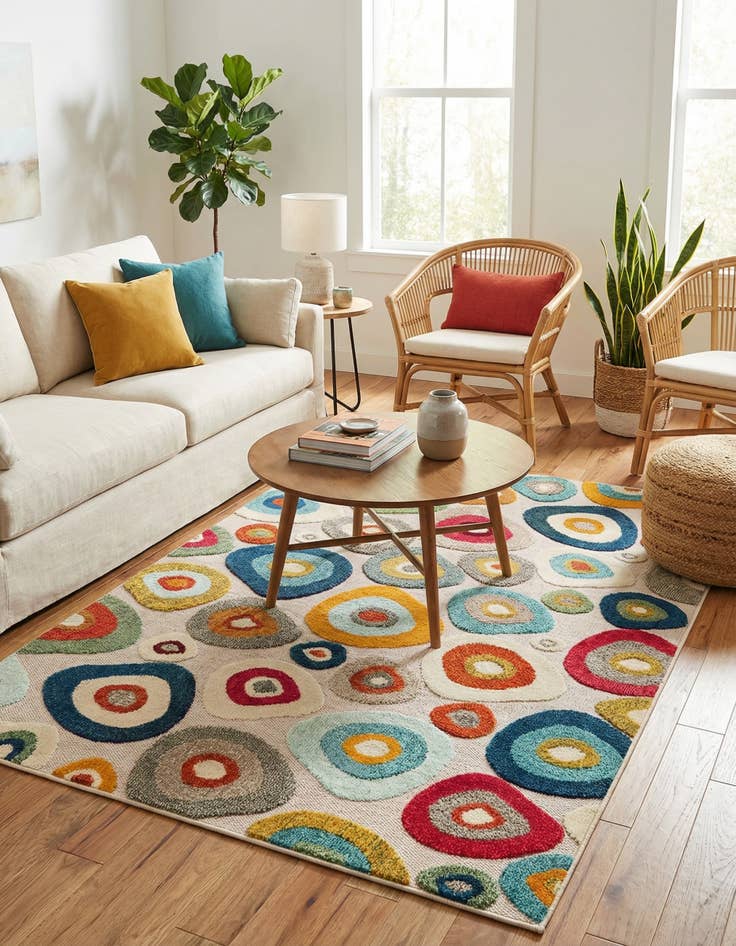 Detail image of 5' x 7'  Washable Casablanca Indoor / Outdoor Rug