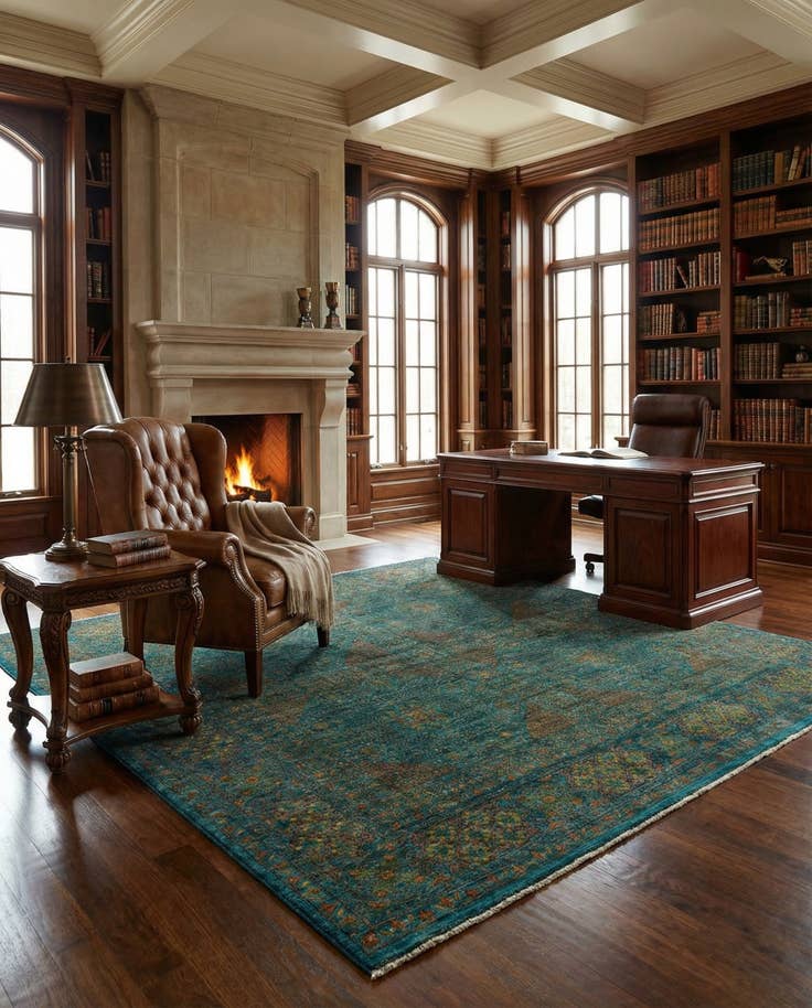 Detail image of 8' x 8' 1 Amina Wool Square Rug