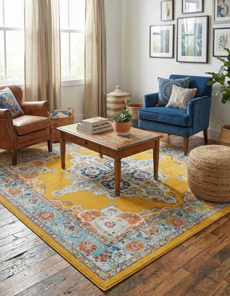 Detail image of  7' 10 x 7' 10 Parker Square Rug