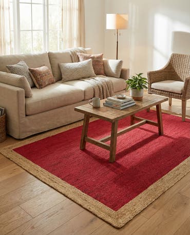  5' 1 x 8'  Hand Braided Jute Rug