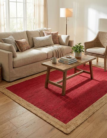 5' 1 x 8' Handmade Braided Jute Rug