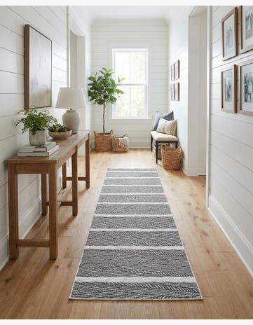 Black Sabrina Soto Casa Madrid Runner Rug