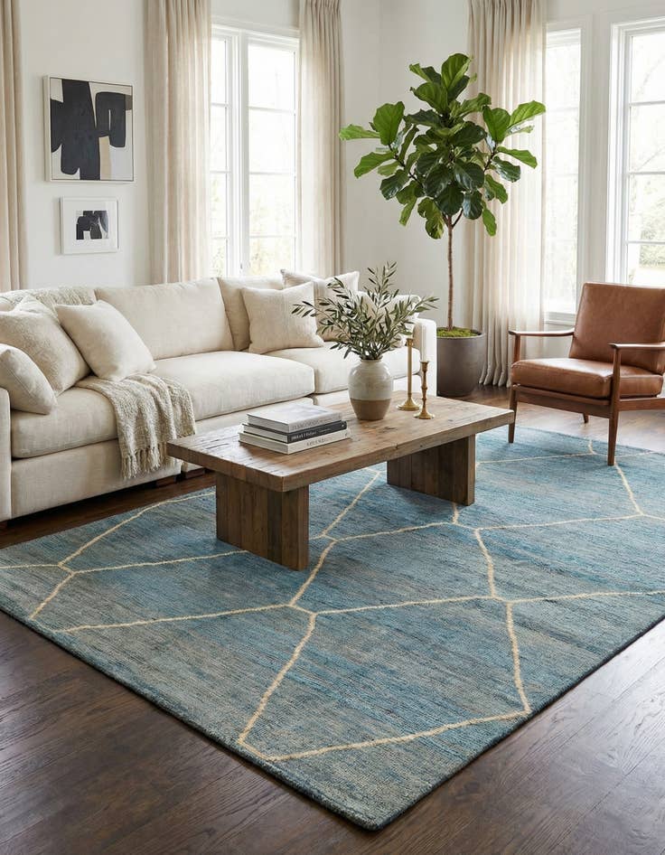 Detail image of 5' 7 x 8' 1  Hand Knotted Darya Wool Rug