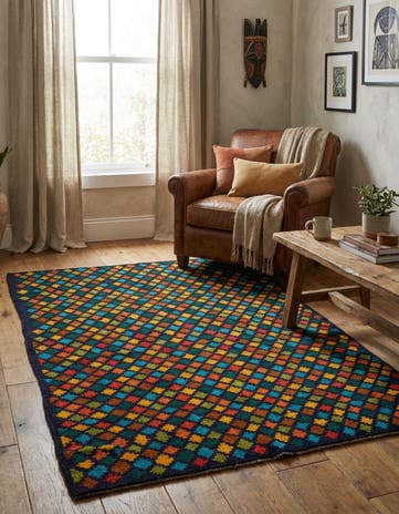 4' 1 x 5' 9 Hand Knotted Balouch Wool Rug