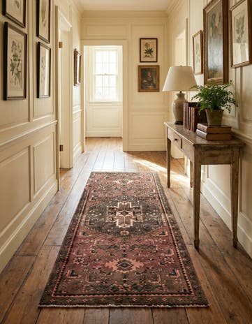 2' 9 x 6' 3 Hand Knotted Ultra Vintage Persian Wool Runner Rug