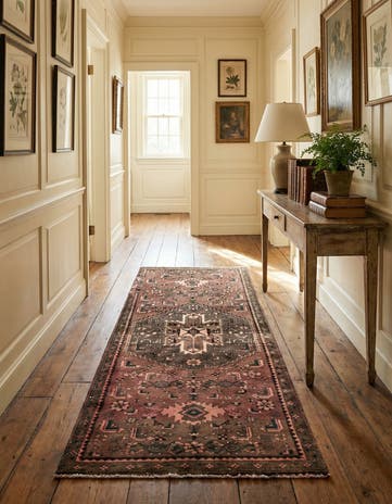 2' 9 x 6' 3 Hand Knotted Ultra Vintage Persian Wool Runner Rug
