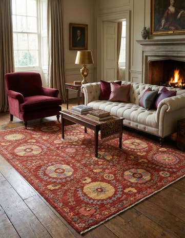 5' 3 x 6' 8 Hand Knotted Ariana Ziegler Oriental Rug