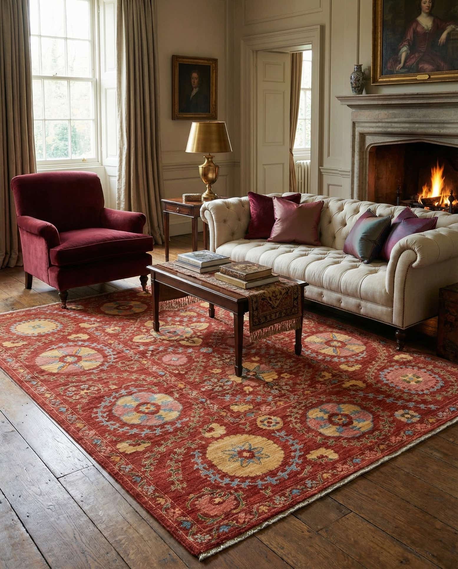 5' 3 x 6' 8 Hand Knotted Ariana Ziegler Oriental Rug