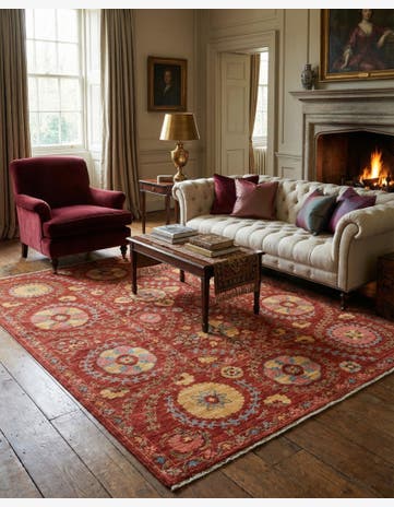 5' 3 x 6' 8 Hand Knotted Ariana Ziegler Oriental Rug