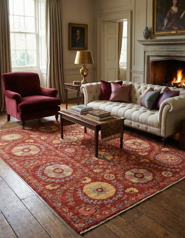 5' 3 x 6' 8 Hand Knotted Ariana Ziegler Oriental Rug