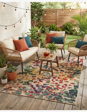4' x 6' Easy-Clean Casablanca Indoor / Outdoor Rug