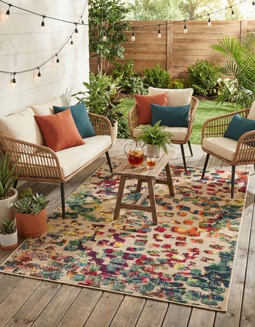 4' x 6' Easy-Clean Casablanca Indoor / Outdoor Rug
