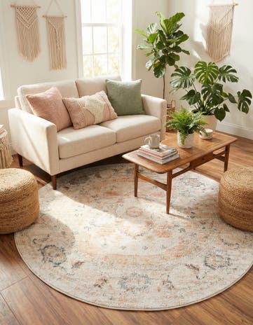 6' x 6' Madeline Vintage Round Rug