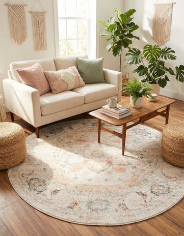 6' x 6' Madeline Vintage Round Rug
